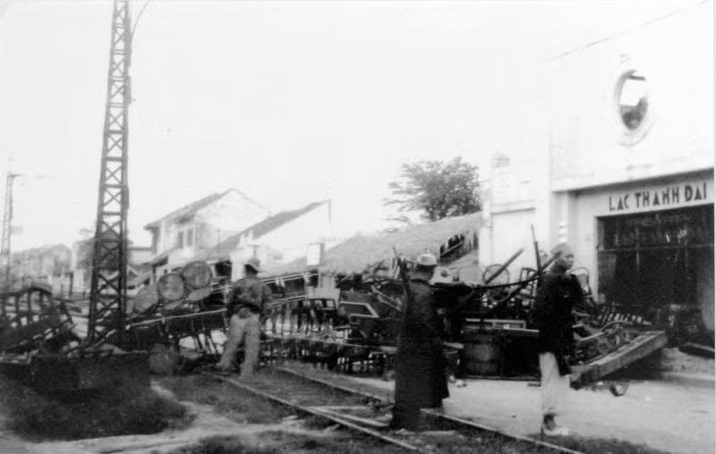 Chiến lũy trên đường phố.