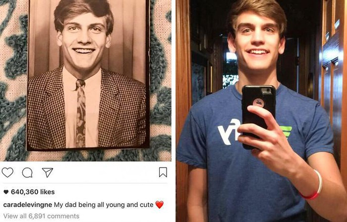 9. Phải chăng bản sao cha của Cara Delevingne đã xuất hiện?. Ảnh: BrightSide.
