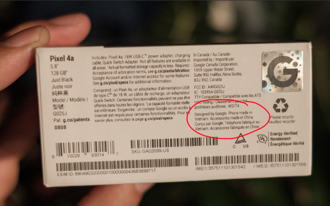 Dien thoai moi nhat cua Google se san xuat tai Viet Nam