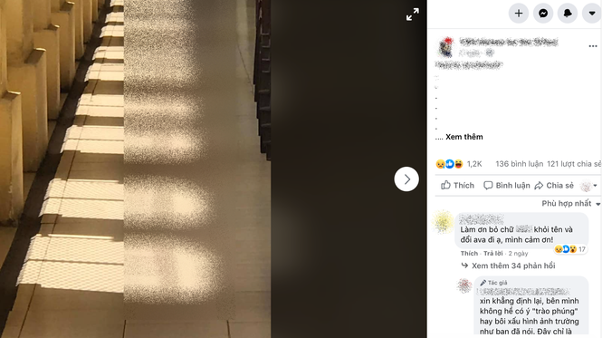 Ly do buc anh chup bong nang khien nhieu hoc sinh buc xuc