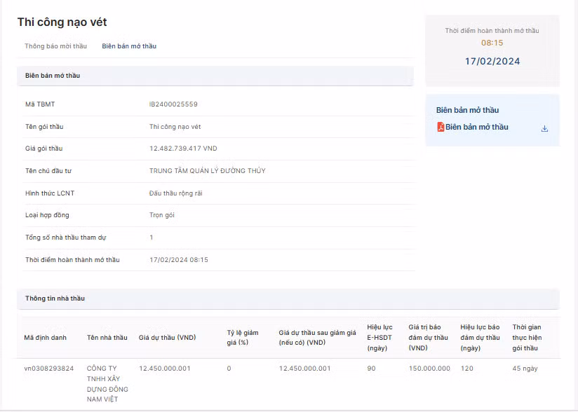 Cong ty Dong Nam Viet “chac tay” goi thau nao vet o TP Thu Duc