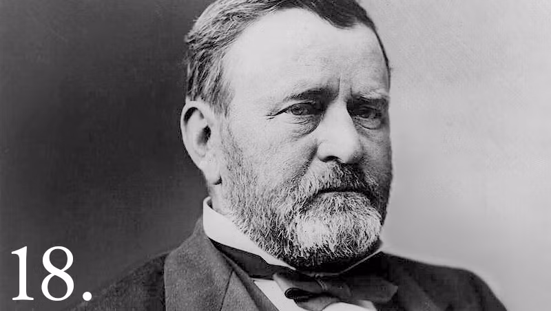 Tổng thống 18 của Mỹ Ulysses S. Grant là người nghiện xì gà khi mỗi ngày hút ít nhất 20 điếu.