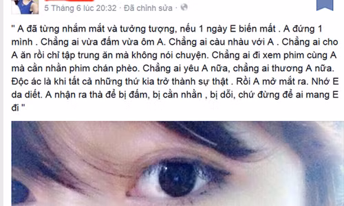 Dòng chia sẻ của cô gái như định mệnh.