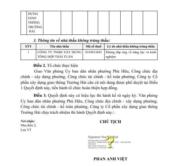 Loại cùng một đối thủ, Trường Hải trúng 2 gói thầu tại UBND phường Phú Hữu - Hình 6 Loai cung mot doi thu, Truong Hai trung 2 goi thau tai UBND phuong Phu Huu-Hinh-6