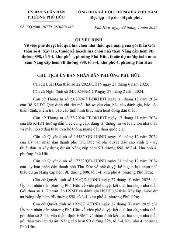 Loại cùng một đối thủ, Trường Hải trúng 2 gói thầu tại UBND phường Phú Hữu - Hình 4 Loai cung mot doi thu, Truong Hai trung 2 goi thau tai UBND phuong Phu Huu-Hinh-4