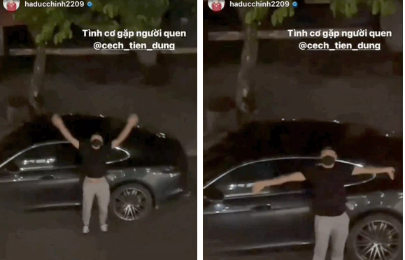 Ngoài ra, Bùi Tiến Dũng cũng đến khu cách ly của đội tuyển Việt Nam tại Quận 7 để thăm đồng đội của mình từ xa. Ảnh: Tổng hợp