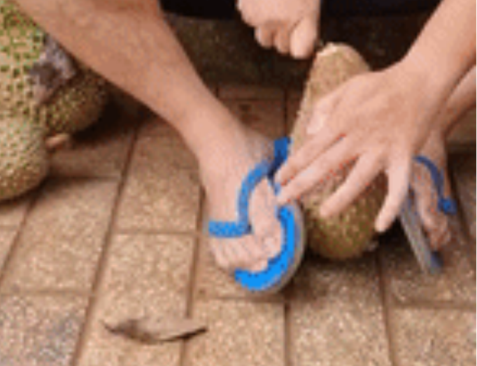 Trong video, anh đã nhiệt tình bổ đôi quả sầu riêng với hi vọng sẽ tìm được chút thịt bên trong. Theo như lời chia sẻ, đây là quả sầu riêng 30 năm mới xuất hiện 1 lần.