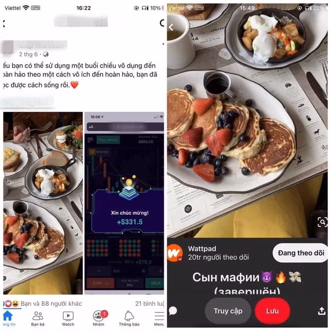 Trang cá nhân của G.T.H rất hay khoe ảnh món ăn trông vô cùng sang chảnh và đẹp mắt.