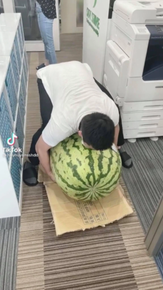 Mới đây, một tài khoản TikTok đăng tải đoạn clip ghi lại cảnh bổ dưa hấu "siêu to khổng lồ" và được cư dân mạng truyền tay nhau với tốc độ chóng mặt.