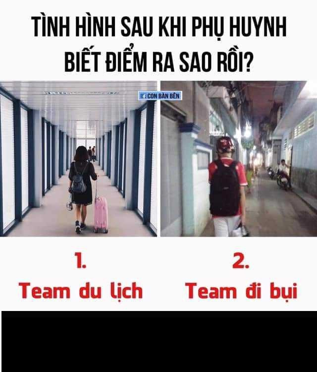 Sau khi biết điểm thi cũng là lúc các sĩ tử sẽ phải lựa chọn đi hay ở. Ảnh: Con Bàn Bên