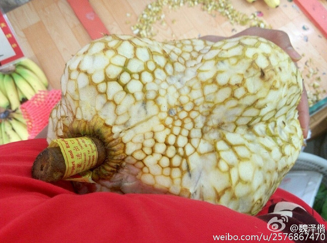 Vỏ sầu riêng được nạo đi một cách nhẵn nhụi trước khi được bổ ra để thưởng thức, công đoạn này thực sự khiến nhiều người khó hiểu.