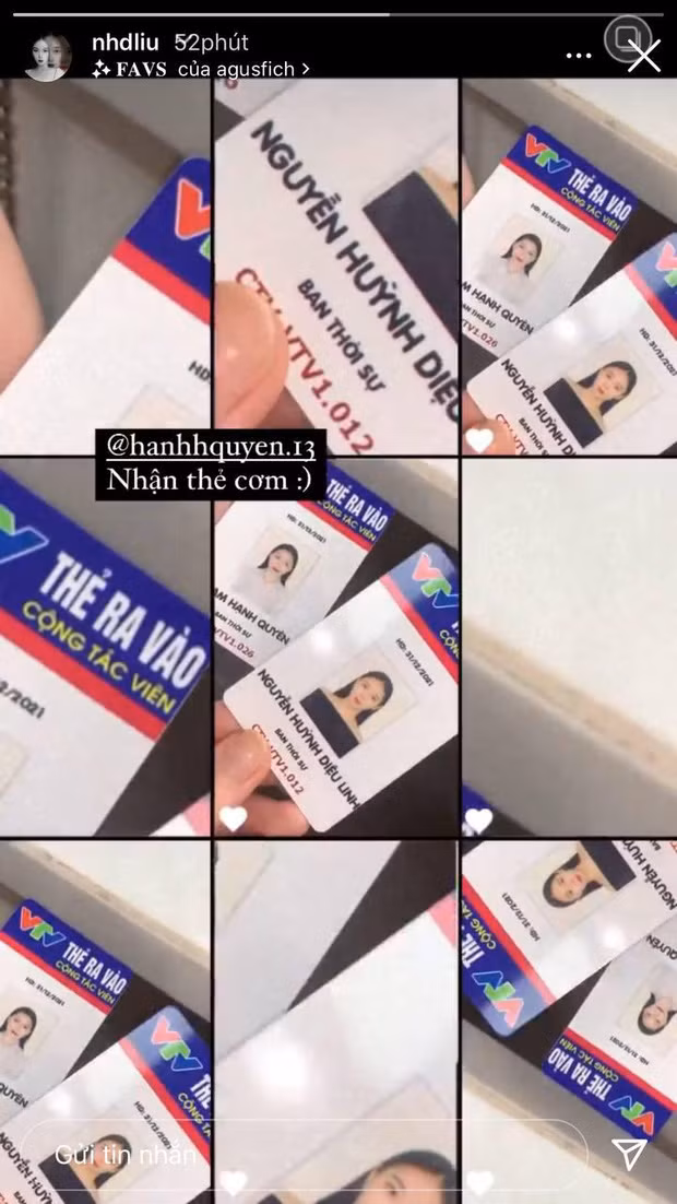 Trên trang cá nhân của mình, người đẹp này đã tiết lộ công việc đang đảm nhận ở VTV là CTV vị trí BTV thời tiết của Ban thời sự.