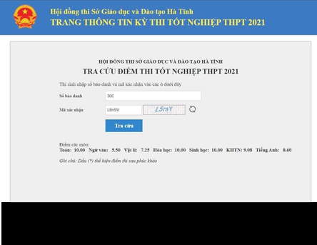 Trên MXH cũng xuất hiện thí sinh tại hội đồng thi Hà Tĩnh đạt 3 điểm 10. Một loạt các bình luận bên dưới bài viết rằng: "Đỉnh thật", "giỏi vậy trời", "xuất sắc","xin vía"...dành cho thí sinh này.