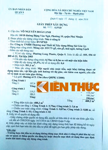 Công trình nhà thờ tổ của danh hài Hoài Linh ở TP HCM đã được cấp GPXD và thi công trở lại.