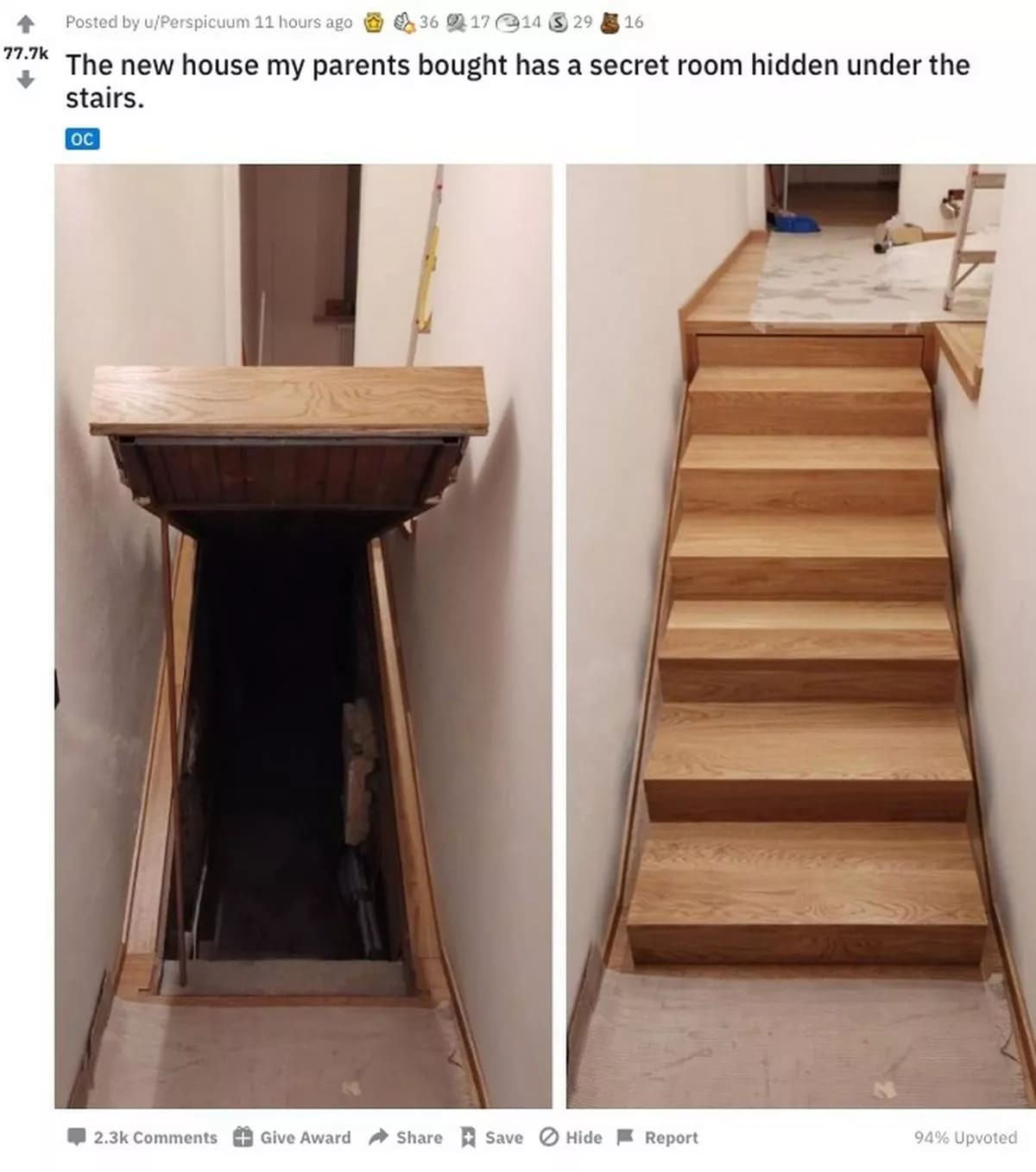 Phat hien can phong bi an duoi can nha, khong ngo la mot kho bau