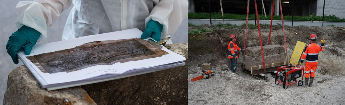 Trong các đồ tùy táng có một chiếc gương nhỏ, một chiếc nhẫn hổ phách và một chiếc lược. Từ những hiện vật này, các chuyên gia nhận định nhiều khả năng bộ hài cốt đặt trong quan tài là một phụ nữ.