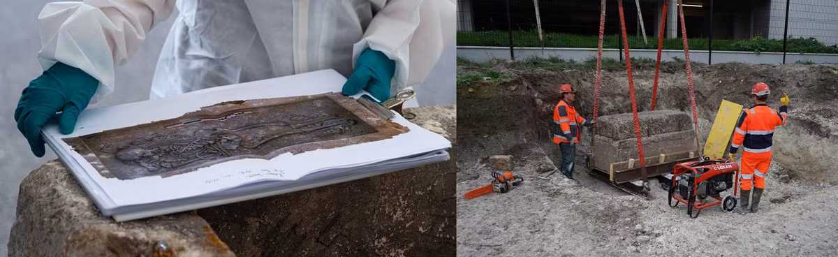 Trong các đồ tùy táng có một chiếc gương nhỏ, một chiếc nhẫn hổ phách và một chiếc lược. Từ những hiện vật này, các chuyên gia nhận định nhiều khả năng bộ hài cốt đặt trong quan tài là một phụ nữ.