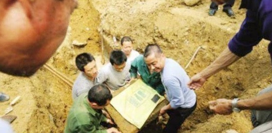 Ông Chu và những người thợ vô cùng bất ngờ, kinh ngạc khi nhìn thấy hiện vật hình con lợn được làm từ đồng xanh và chế tác khá tinh xảo. Suy đoán đây có thể là cổ vật nên ông Chu quyết định đặt nó trong nhà để trưng bày. Thông tin này nhanh chóng được lan truyền khắp nơi.