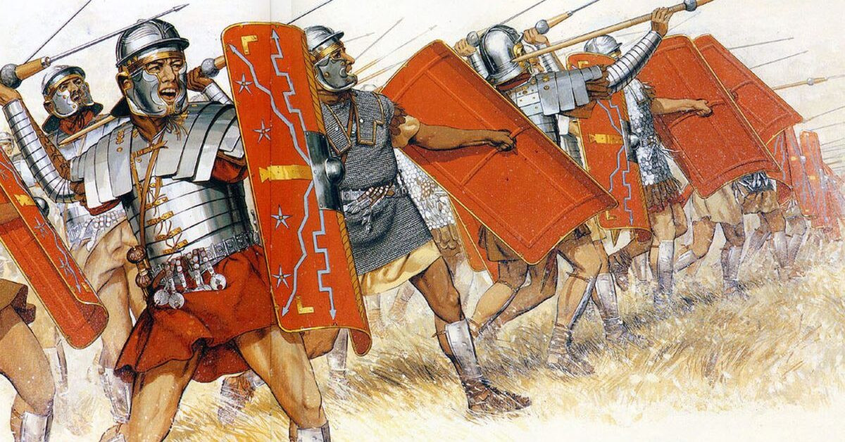 Đầu tiên là giáo Pilum huyền thoại được trang bị cho binh sĩ La Mã. Với chiều dài trung bình khoảng 2m, giáo Pilum gồm 2 phần là: phần thân giáo bằng gỗ và mũi giáo.