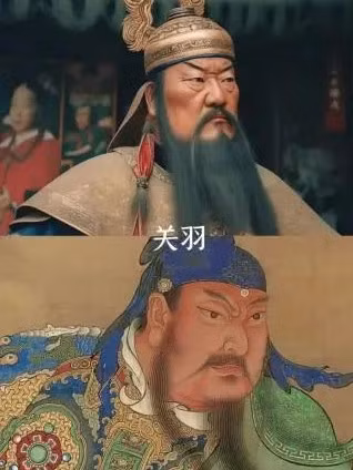 Hình ảnh phục dựng chân dung bằng AI cho thấy Quan Vũ có gương mặt rắn rỏi, oai phong của một võ tướng.