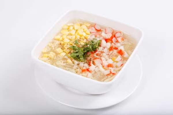  Súp tôm ngô, cần tây. Nguyên liệu món ăn bài thuốc này cần tôm tươi 300g, cần tây 200g, ngô 20g, nước, gia vị, bột đao vừa đủ.