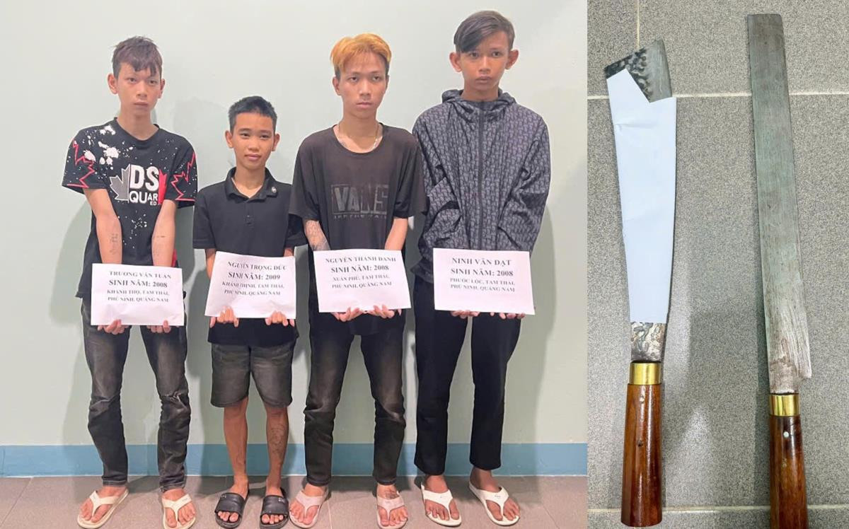 Nhóm “sửu nhi” trấn lột tài sản của tiểu thương lúc rạng sáng Nhom “suu nhi” tran lot tai san cua tieu thuong luc rang sang