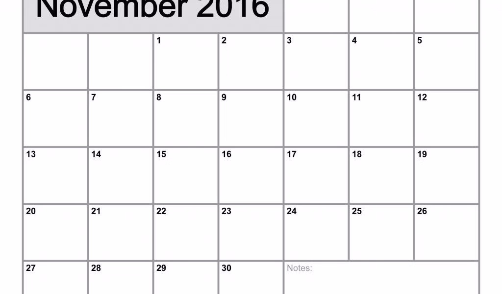 Ngày 21/11/2016 tốt cho việc cầu tài, cầu lộc nhưng lại kỵ xuất hành hoặc động thổ. Mọi người cũng nên cẩn trọng khi ăn uống để tránh ngộ độc. Ảnh: Calendar Printable.