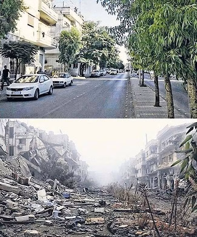 Homs trước và trong cuộc nội chiến ở Syria.