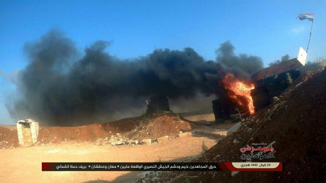 "Sau cuộc giao tranh ác liệt với nhóm khủng bố, nhiều binh sĩ Syria đã thiệt mạng và 7 người khác bị bắt giữ", AMN đưa tin. Ảnh: AMN.