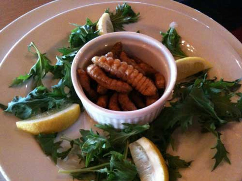 Do nguồn thức ăn của loài sâu bướm Witchetty là gỗ cây nên thịt chúng có vị thơm ngon như hạnh nhân. Khi nấu chín thì săn lại như thịt gà màu vàng óng ăn bùi, kích thích vị giác.