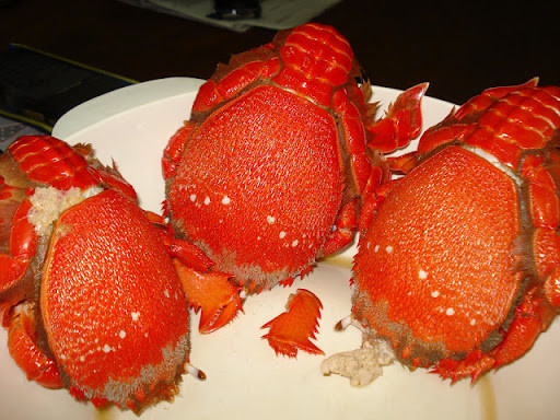 Cua huỳnh đế: Đây là món ngon của đảo Phú Quý có rộ nhất là vào tháng 12 âm lịch. Thịt cua không chỉ chắc, mà phần gạch cua còn thơm và béo ngậy. Cua huỳnh đế có thể chế biến nhiều cách như hấp, nướng than, nhưng đặc biệt phải kể đến món cháo.