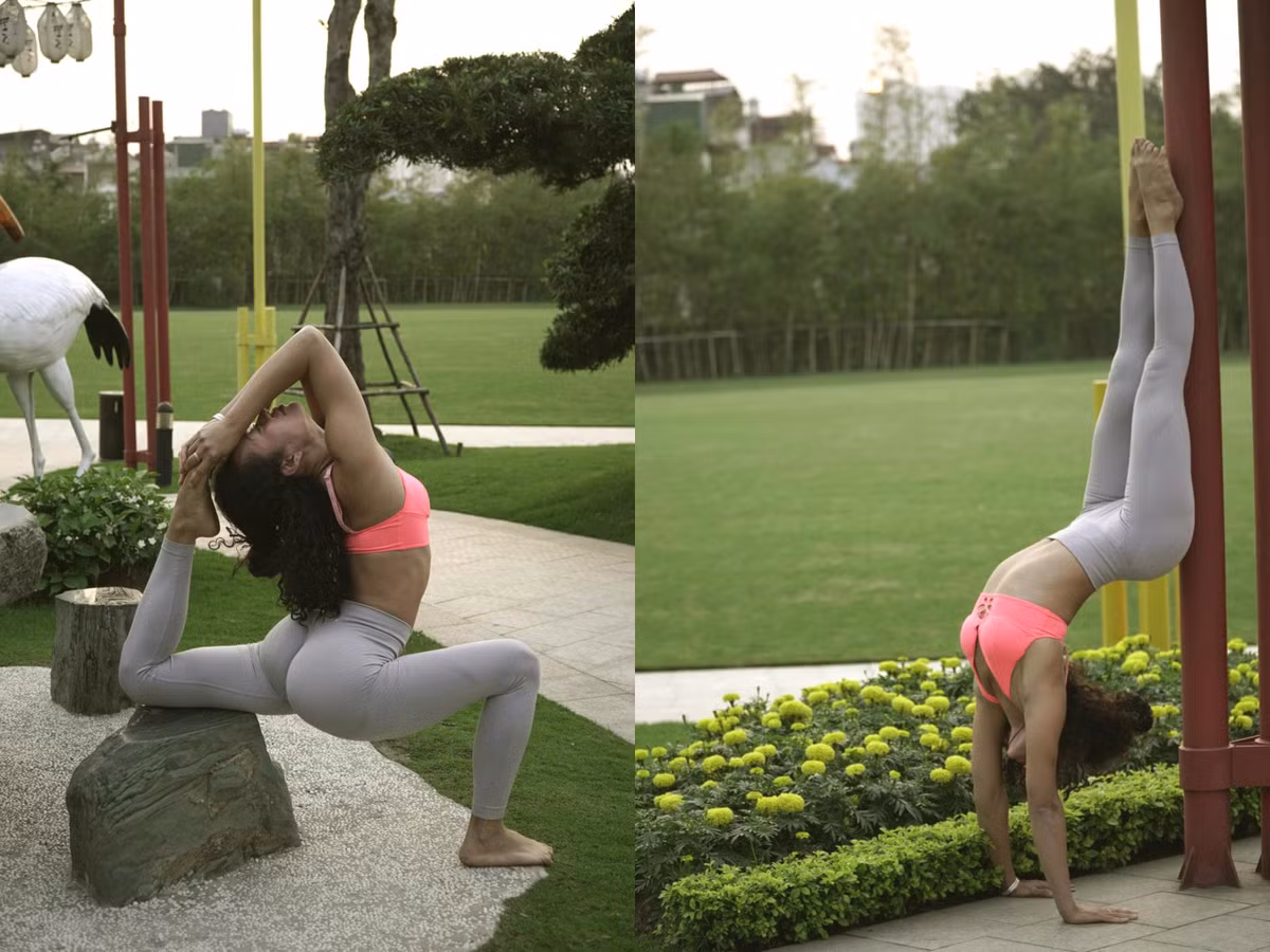 Không chỉ hồi phục cơ thể, ăn ngon và ngủ sâu hơn, chị Vi Salano còn “lột xác” đáng kinh ngạc từ khi tập yoga. Từ một người khá mập mạp, di chuyển ì ạch, chị đã giảm được cân, lấy lại vóc dáng cân đối.