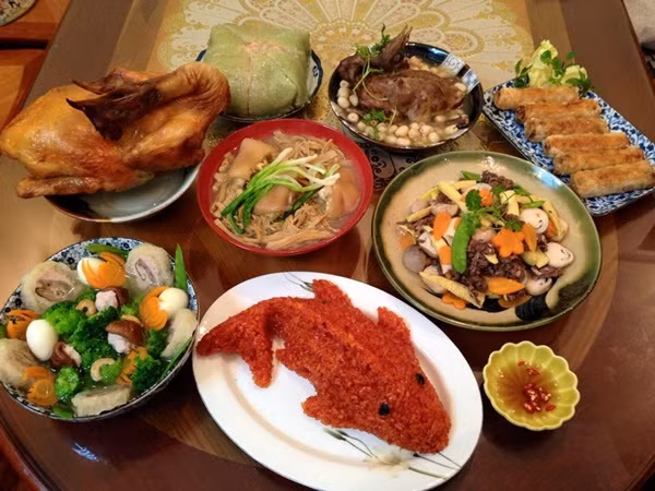 Cach lam banh, xoi ca chep do may man cung ong Cong ong Tao