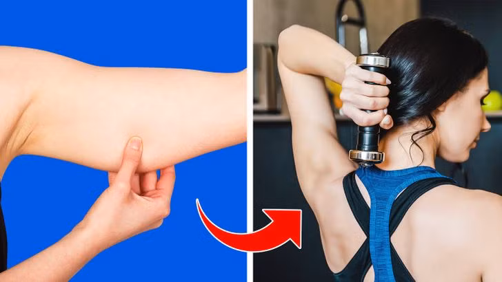 3. Thực hiện các bài tập cơ bắp: Khi tập thể dục giảm cân, bạn có khả năng bị mất cơ và dẫn đến tình trạng da chùng nhão. Tuy nhiên, hãy tập thêm tạ và các bài tập sức mạnh để xây dựng cơ nạc và giảm mỡ đồng thời. Điều này sẽ làm cho làn da của bạn trông căng và săn chắc hơn.