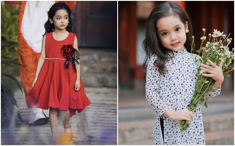 Bên cạnh đóng phim, Diệp Anh còn là gương mặt mẫu nhí quen thuộc của các hãng thời trang trẻ em và trên các sàn diễn thời trang của Hà Nội.