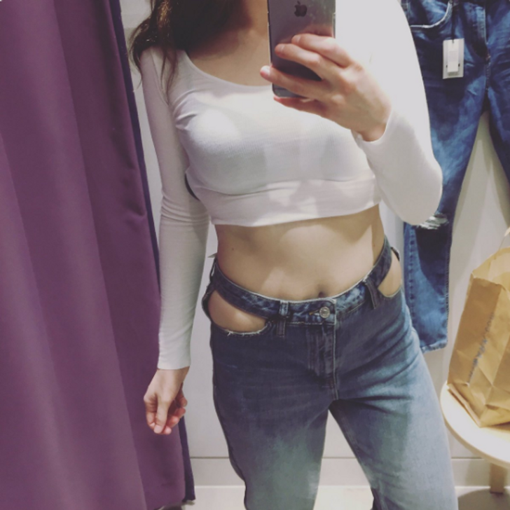 Kiểu quần kỳ lạ không dành cho các cô gái có vòng hai "phì nhiêu".