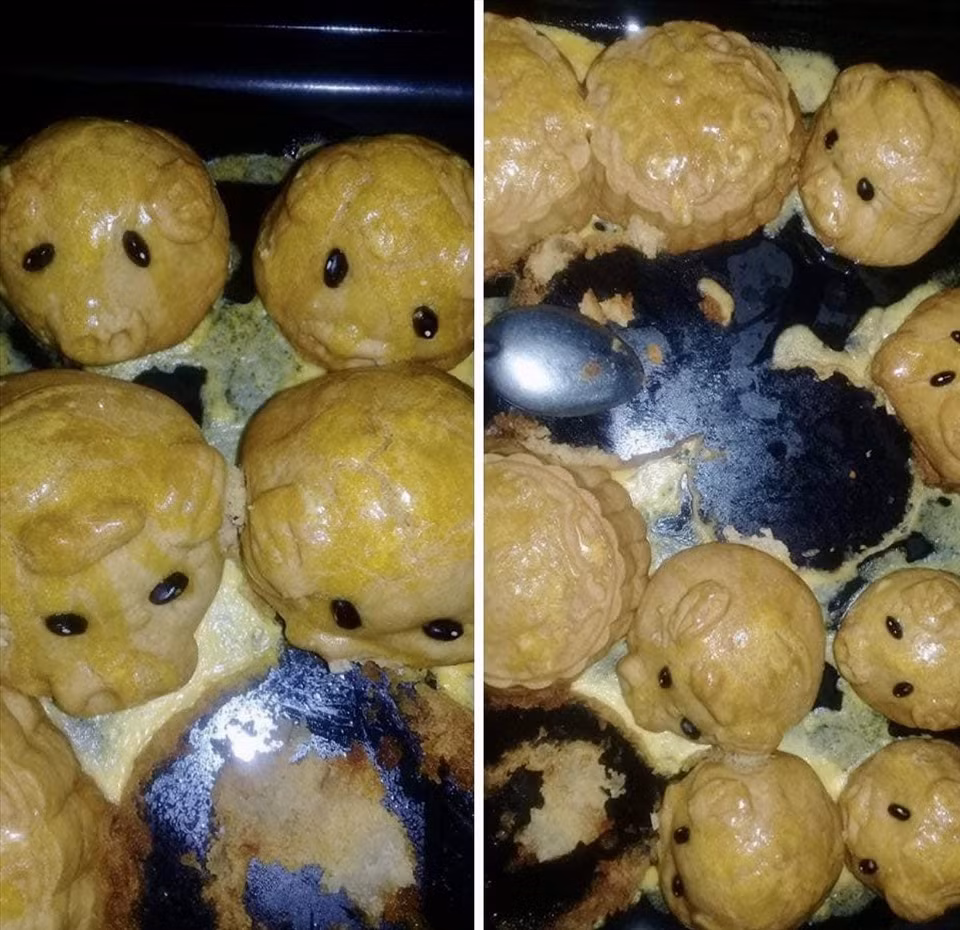 Nhiều người không ngần ngại khi chia sẻ những chiếc bánh lỗi của mình lên mạng xã hội.
