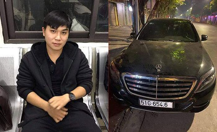 Oto Mercedes S500 bi tam giu de dieu tra vi 'xe khong trung bien so'