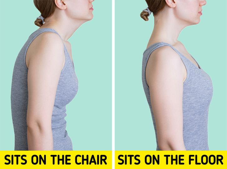 6. Cải thiện tư thế: Khi ngồi không có ghế hỗ trợ, nó sẽ khuyến khích bạn vận động các cơ cốt lõi của mình, từ đó có lợi cho tư thế của bạn. Tuy nhiên, hãy tránh thả lỏng người vì điều đó có thể dẫn đến đau lưng.
