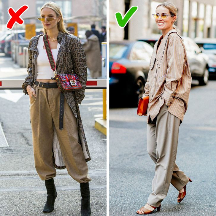 7. Trang phục quá nhiều logo: Các thương hiệu nổi tiếng thường đặt logo của họ trên quần áo và phụ kiện. Nhưng vào năm 2020, trang phục và phụ kiện in logo đã lỗi thời. Ngoài ra, trang phục màu dịu hơn, như trắng và be đang trở nên phổ biến.