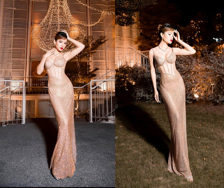 Là một nghệ sĩ đa năng, có vóc dáng chuẩn nên Phương Trinh Jolie chọn mặc trang phục với tiêu chí phô diễn thế mạnh cơ thể một cách tối ưu nhất.