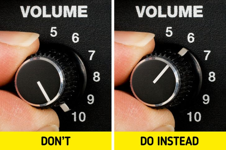 6. Không tiếp xúc với tiếng ồn lớn vì điều này có thể dẫn đến trẻ nhẹ cân. Thai nhi của bạn thích nghe nhạc. Điều này có thể làm tăng mức serotonin của bé và thậm chí tăng cường sự tập trung. Nhưng bạn nên nhớ giảm âm lượng. Thường xuyên để bụng của bạn tiếp xúc với tiếng ồn lớn có thể ảnh hưởng đến sự phát triển của thai nhi và thậm chí làm hỏng thính giác của trẻ.