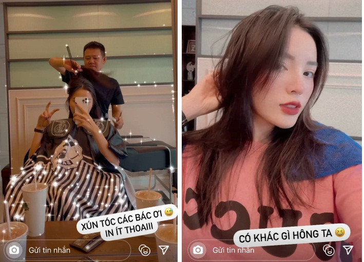 Kỳ Duyên cũng chuẩn bị đón Tết với mái tóc layer bồng bềnh vừa trẻ trung, vừa thời thượng.