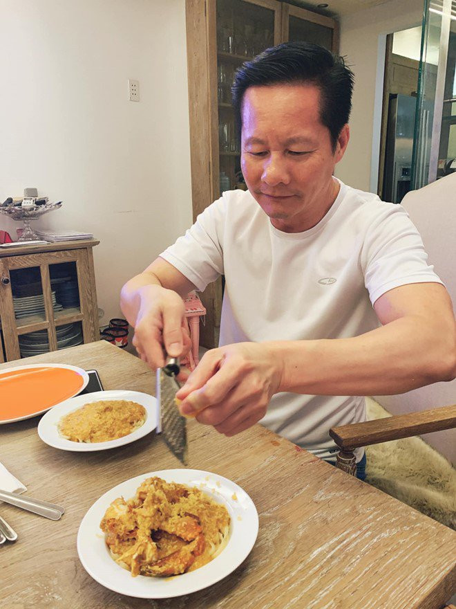 Nhìn những món ăn do chính đại gia Đức An nấu nhiều người phải trầm trồ vì nhìn đẹp mắt không hề thua kém nhà hàng.