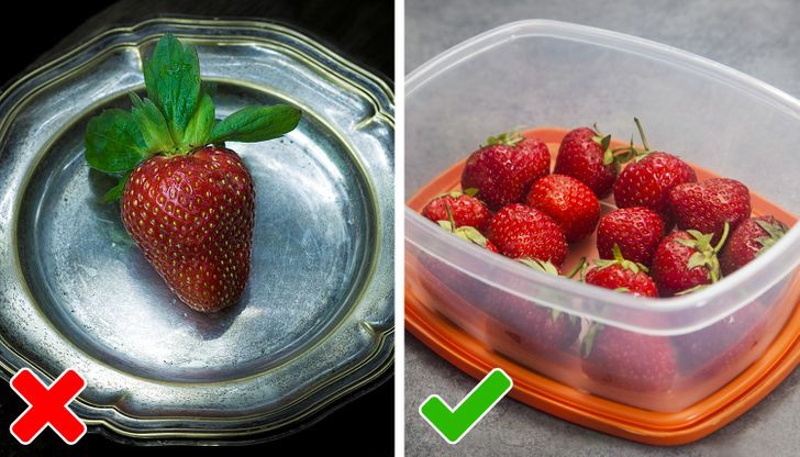 8. Nữ hoàng thích ăn trái cây từ hộp đựng Tupperware. Không phải tất cả thức ăn đều được phục vụ trên những chiếc đĩa nạm vàng hoặc kim cương từ nhà bếp hoàng gia. Theo cựu đầu bếp riêng của Nữ hoàng, bà sẽ ăn trái cây từ một hộp đựng Tupperware màu vàng bằng nhựa.