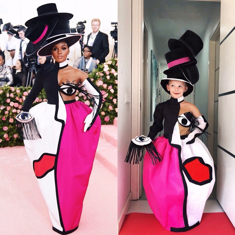 Nhờ màn hóa thân thành ca sĩ Janelle Monae với tác phẩm Christian Siriano độc đáo, cô nhóc Stefani và mẹ được một kênh truyền hình của Đức đưa tin.