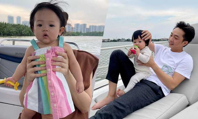 Ái nữ nhà Cường Đô la được mẹ chọn cho các trang phục dễ thương, nữ tính.