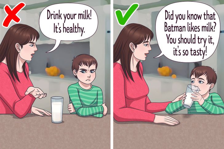 3. Lấy cảm hứng từ các chương trình truyền hình và nhân vật phim yêu thích của bé: Nhiều bậc cha mẹ lo lắng về việc TV, phim ảnh và trò chơi điện tử có thể không lành mạnh cho con cái của họ. Tuy nhiên, một nghiên cứu cho thấy rằng khi trẻ em xem phim hoạt hình cổ vũ việc ăn thức ăn lành mạnh, chúng sẽ có những lựa chọn tốt hơn khi nói đến thực phẩm. Vì vậy, tốt nhất bạn nên theo dõi những gì con bạn đang xem trên TV.