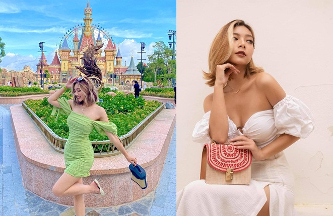 Là còn nhà võ nhưng con gái chưởng môn Vịnh Xuân khá chuộng các thiết kế thời trang nữ tính, khoe vẻ sexy.