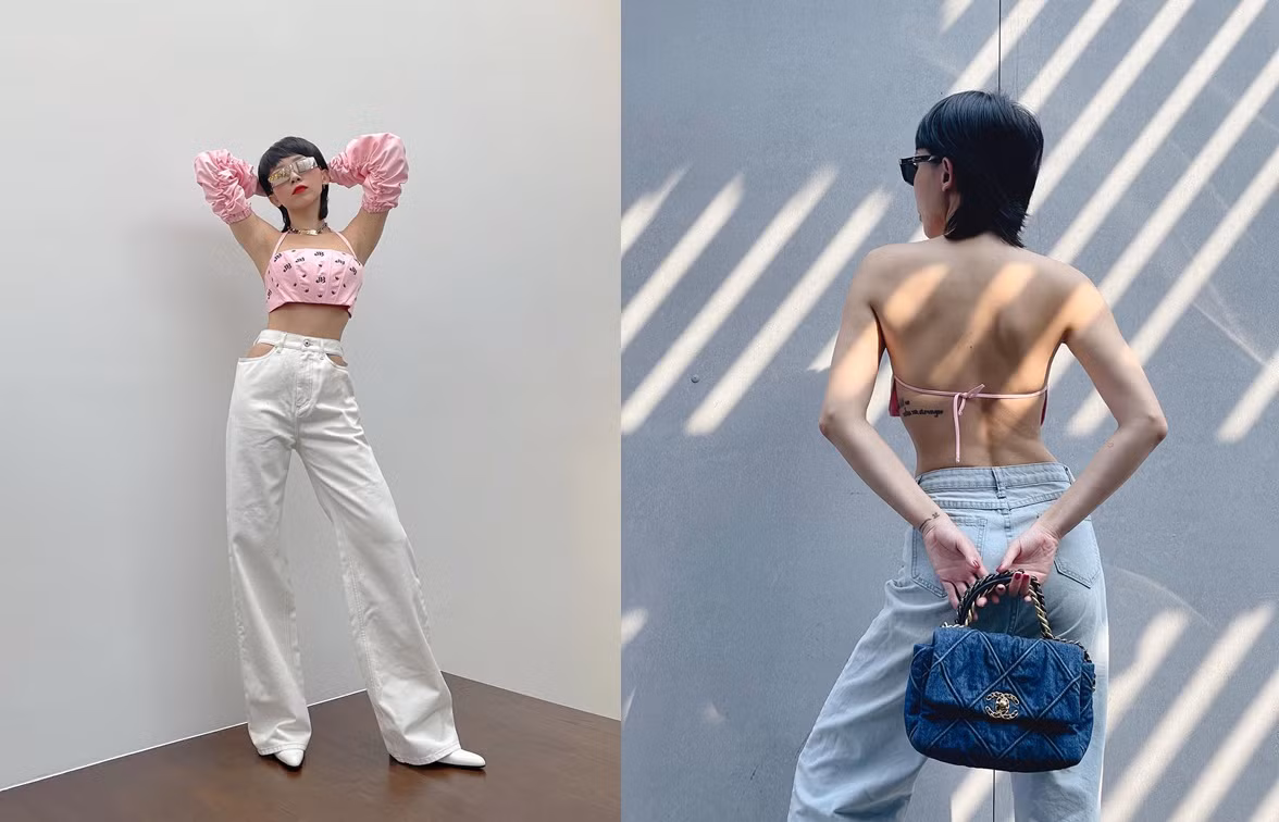 Tóc Tiên là một trong những cô nàng chuộng phong cách thời trang hở bạo và cá tính. Nữ ca sĩ thường xuyên cập nhật những trang phục xu hướng mới cực thời thượng.